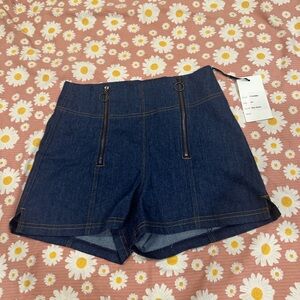 Brand new with tags Unique Vintage summer of love blue denim hot pants